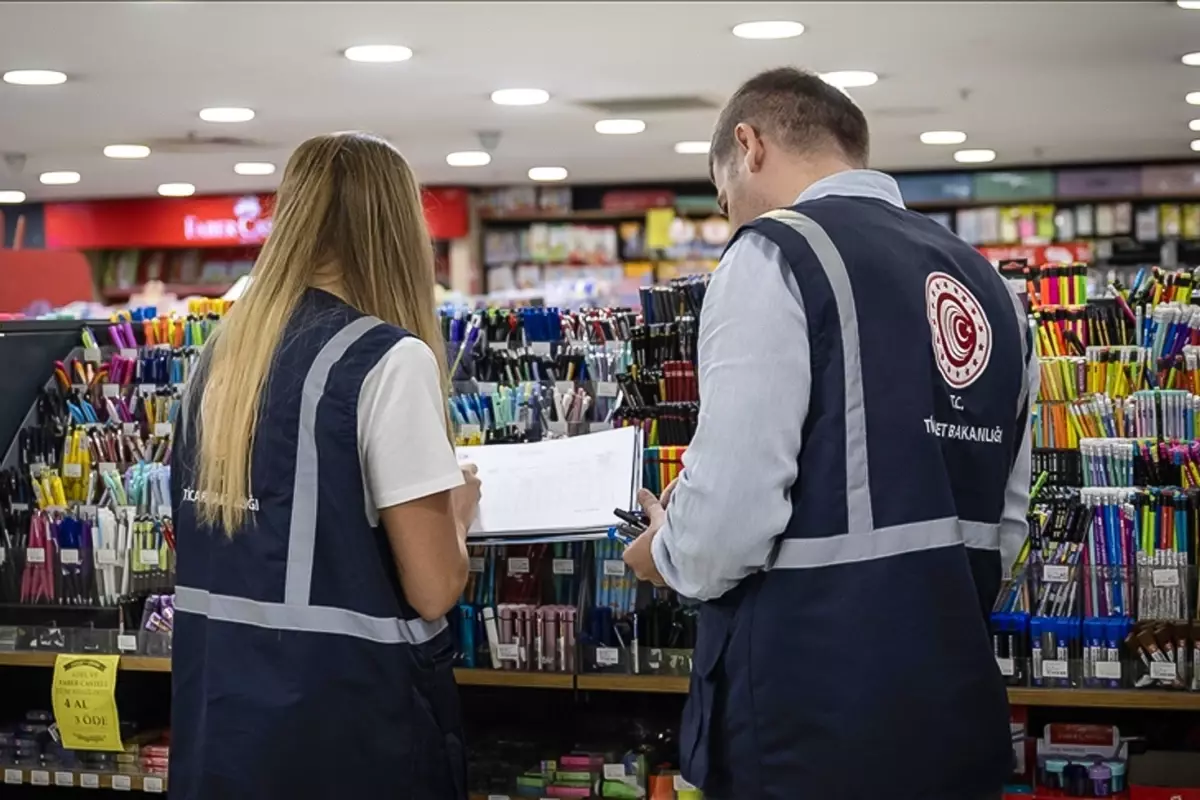 Kırtasiye Ürünlerinde 15 Milyon Lira Ceza