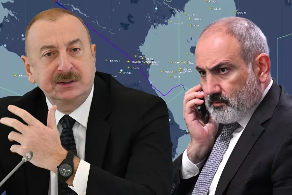 Paşinyan’ın Uçağı Azerbaycan Hava Sahasını Kullandı