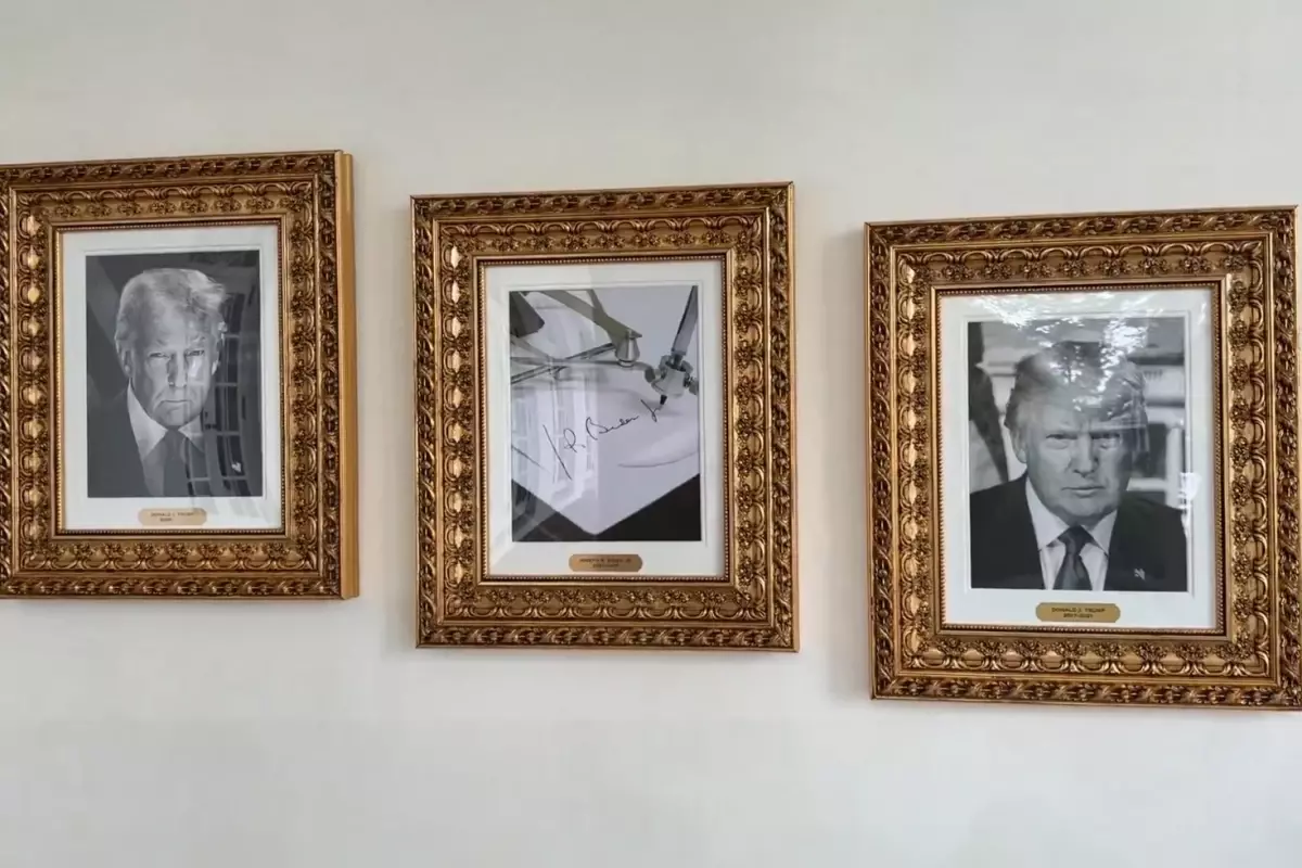 Trump, Biden’ın fotoğrafı yerine “otomatik imza fotoğrafı” koydu