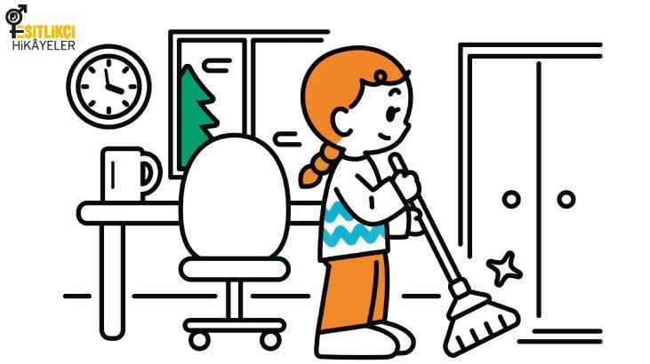 Ev içi iş yükü kızların omuzunda