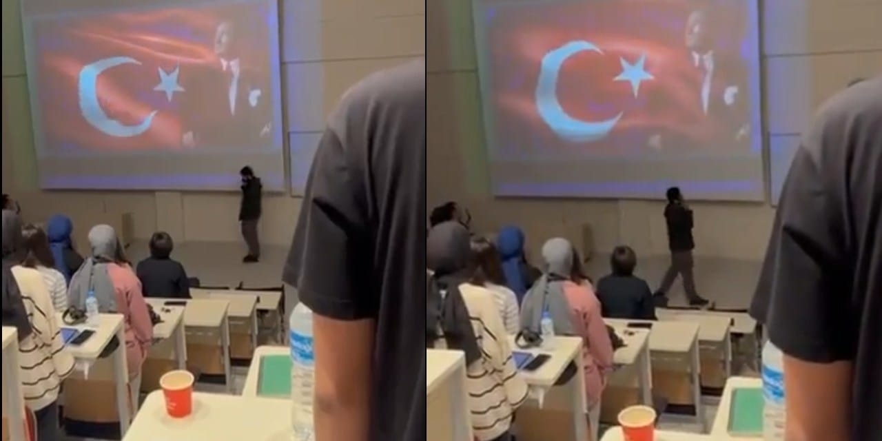 Atatürk anmasında sınıfta telefonla gezmişti: Gözaltına alındı