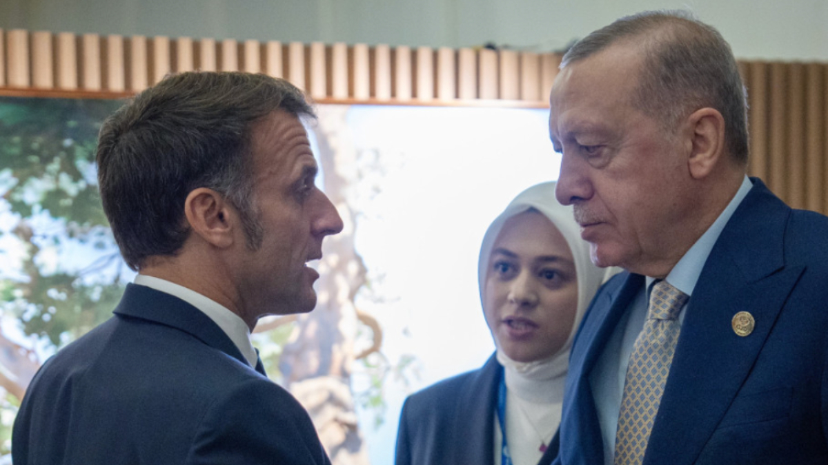 Cumhurbaşkanı Erdoğan, Emmanuel Macron ile bir araya geldi