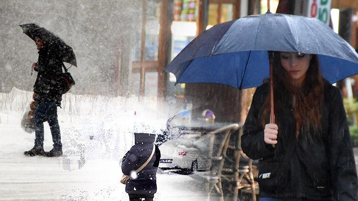 Hangi şehirlerde sağanak ve kar yağışı bekleniyor? Meteoroloji’den 23 kente ‘sarı’ uyarı