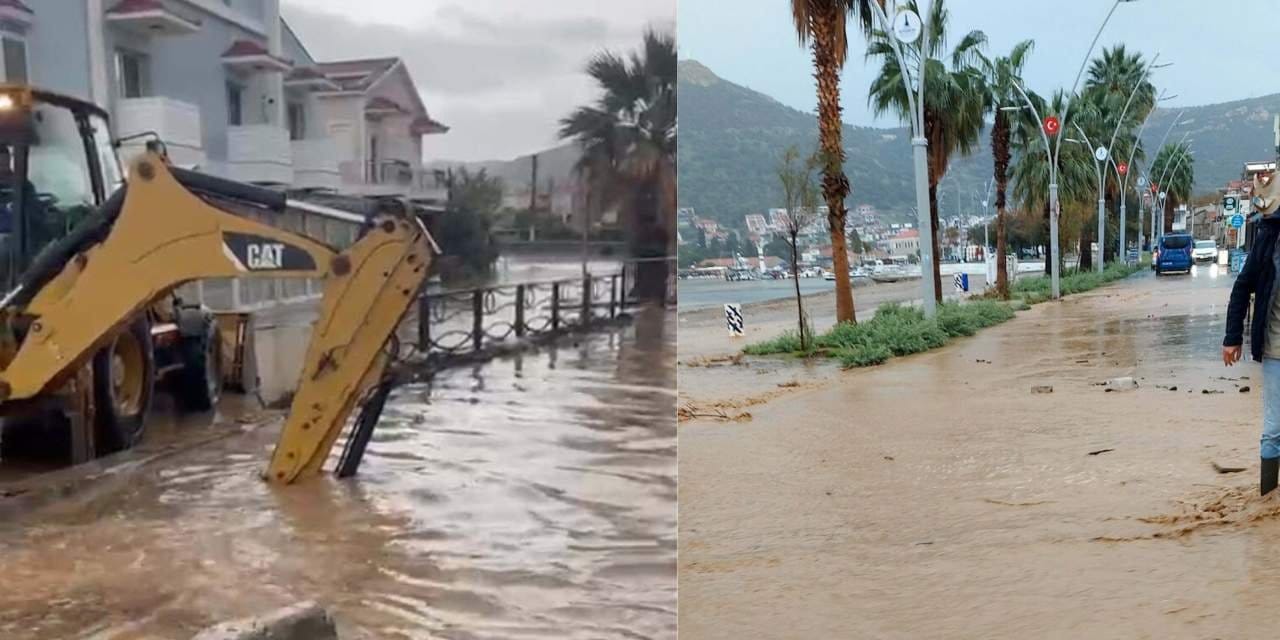 İzmir’de sağanak sele yol açtı: Cadde ve sokaklar sular altında kaldı