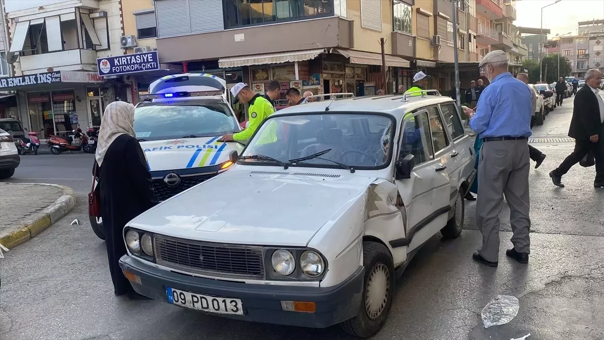 Nazilli’de Motosiklet Kazası Güvenlik Kamerasında