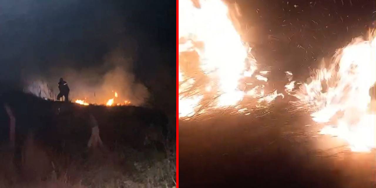 Hatay’da çalılık alanda yangın!