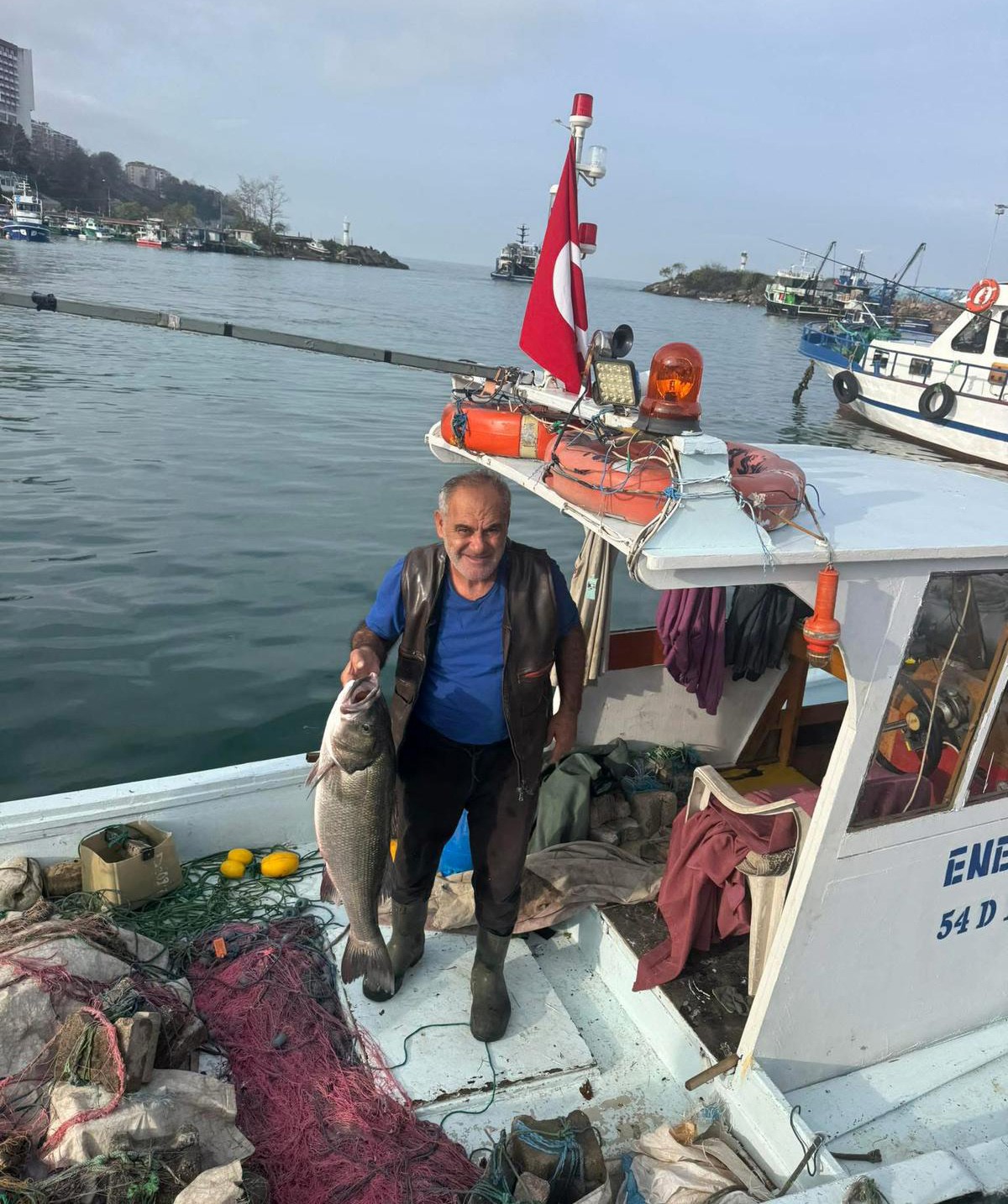 Kilosu bin lira. Balıkçının ağına 10 kiloluk takıldı