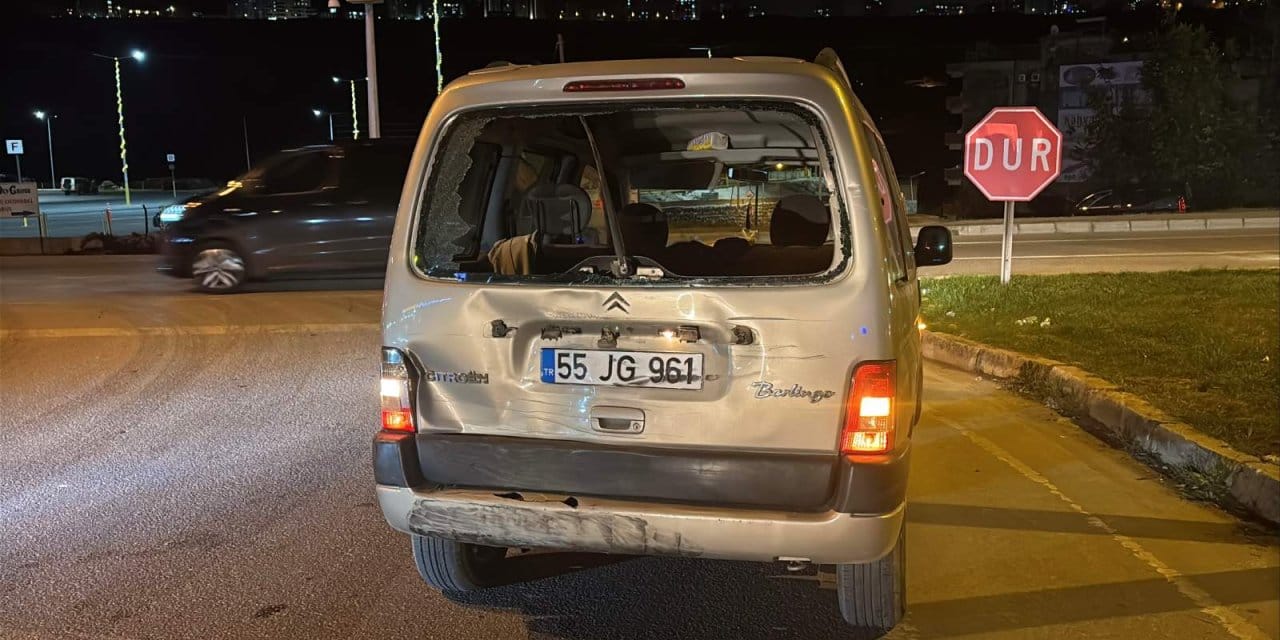 Samsun’da trafik kazası; 2 yaralı