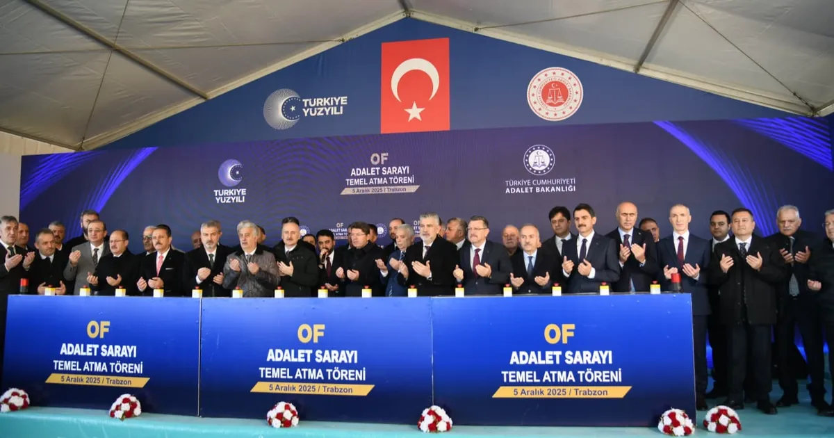 Trabzon Of’ta Adalet Sarayı temeli atıldı