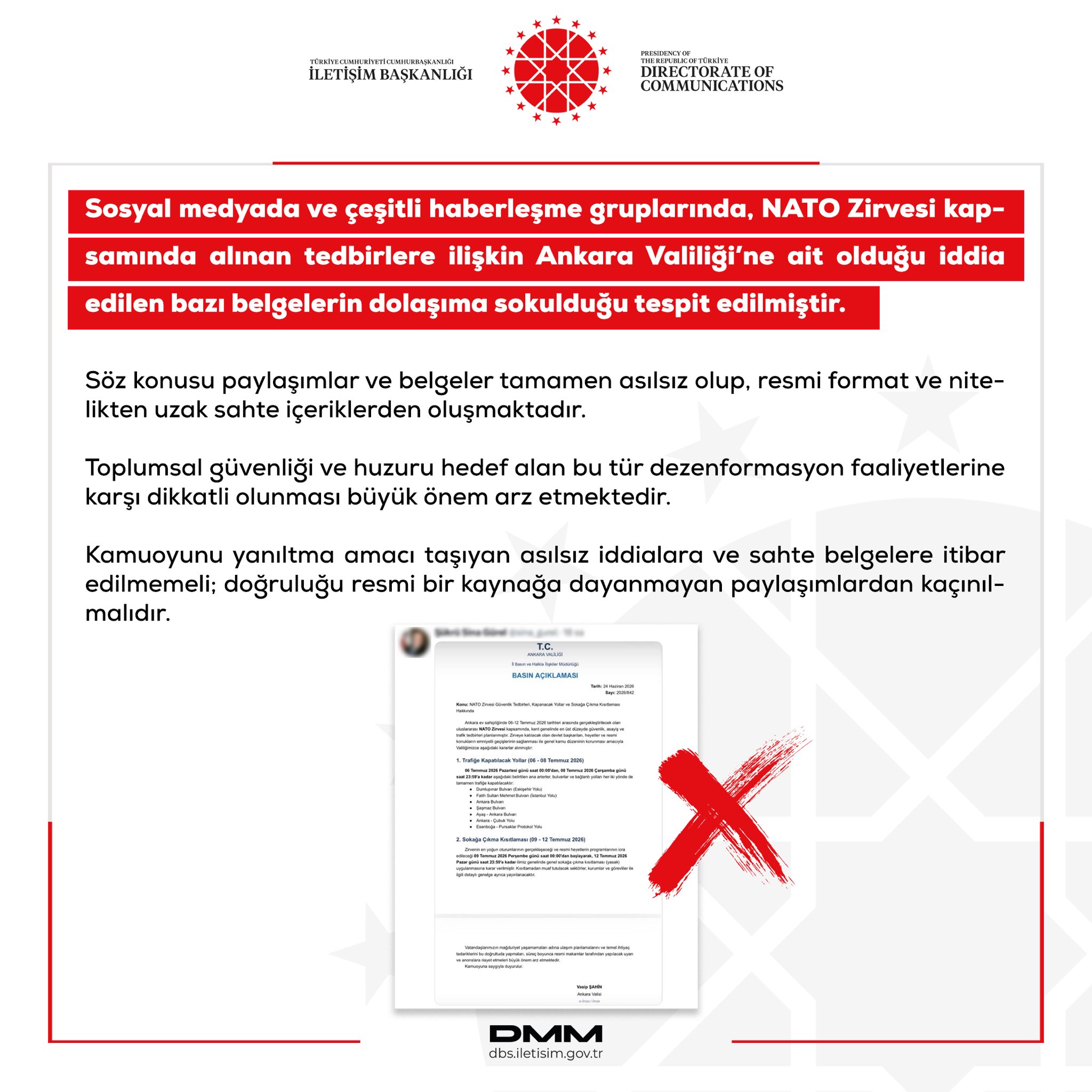 DMM’den ‘sahte belge’ uyarısı